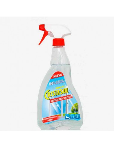 Limpiacristales Cristasol Cristalino. Envase con pulverizador de 750 ml.