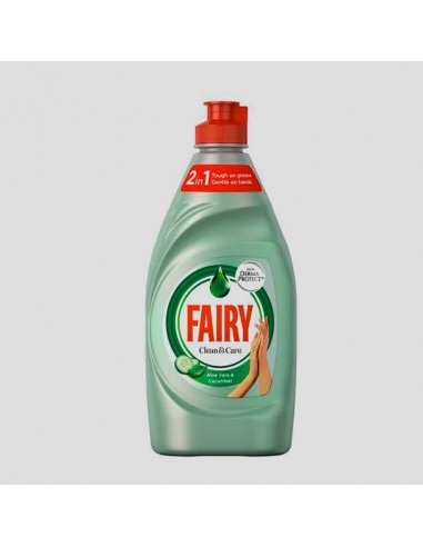 Fairy Pepino y aloe vera cuidado y limpieza . Envase de 340 ml.